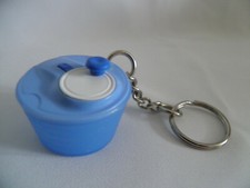 Tupperware Schlüsselanhänger   Salatschleuder   blau  Neu Sammler