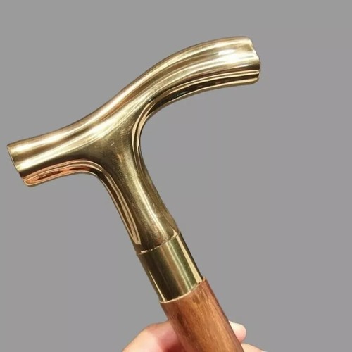 Massiver messing vintage holz - vintage,