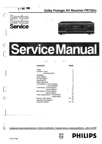 Service manual anleitung - service, für