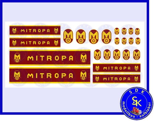Aufkleber set mitropa - aufkleber-set,