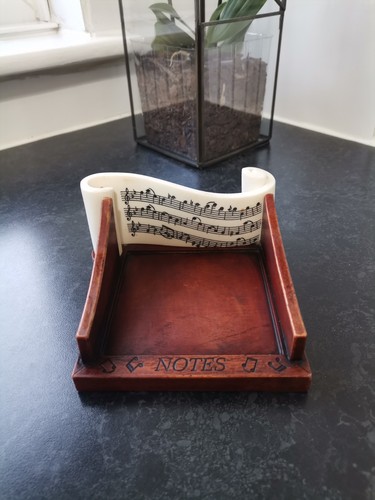 Musiknoten schreibtisch memo - schreibtisch,