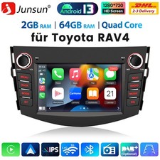 Carplay GPS Navi DAB+ SWC Android 13 Autoradio Für Toyota RAV4 2006-2012 2+64GB