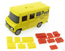 SIKU 1912 Mercedes Benz 406 Postwagen mit Paketen zinkgelb 1:55 Modellauto Post