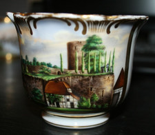 Biedermeier Ansichtentasse     Manufaktur Gotha