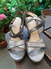 Sandalen, High Heels, Gr 38, Graceland, Plateau, Kork