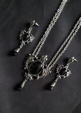 Seraph of Darkness Ohrringe und Collier Kette von Alchemy England Gothic NEU