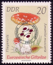 1936 Giftpilze Roter Fliegenpilz 20 Pf O gestempelt
