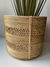 Rattan Holz Deko Übertopf
