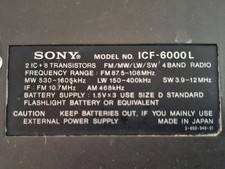 Sony ICF-6000L 4 Band