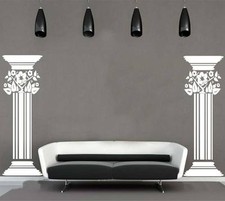 2 x SÄULE mit Blumen Wand