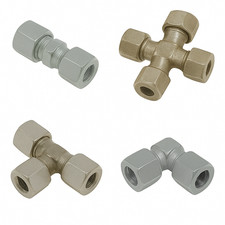 Schneidringverschraubung Stahl verzinkt Hydraulik verschr Rohr Fitting LL L S 👍