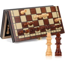 Schachspiel Holz Magnetisch
