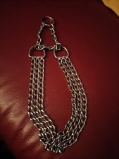 Zug-Stopp-Kettenhalsband Größe L Halsumfang 50 cm/25 mm in silber - stabiles ...