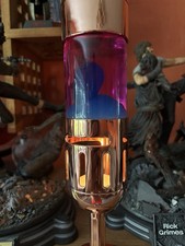 Mathmos Lavalampe Das Original - Pink    Blau Teelichtbetrieb, Neuwertig