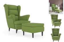 Ohrensessel Mit Hocker