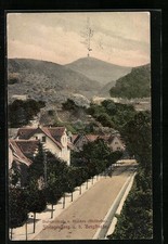 Zwingenberg a. d. Bergstrasse, Ansichtskarte, Bahnhofstrasse und Malchen 