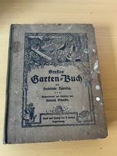Großes Gartenbuch Antik Ratgeber Buch Henriette Davidis 1900 Gebunden Historisch