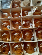 alter DDR Christbaumschmuck  17x Lauscha  Glas  transparent Thüringen -selten