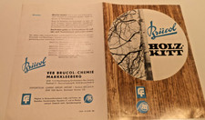 DDR Prospekt BRUCOL Holzkitt