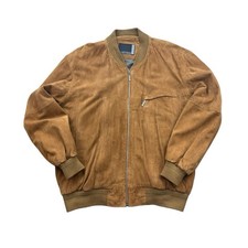 Werther Lederjacke Leder Blouson Braun Gr. D27 ca. XL Klassiker Herren KW5