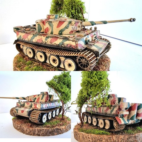 Tiger diorama auf - 1:35,