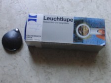 2 x Eschenbach HANDLUPE 1560 MIT BELEUCHTUNG  6x  + 3, 5x  Taschenlupe