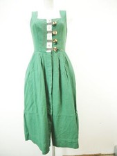 Rehli Tracht grün mit Hirschhornknopf süßes Landhaus Kleid Trachtenkleid Gr.38