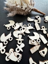 50 Streudeko Holz Teile