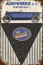 Retro Blechschild AUDIWERKE