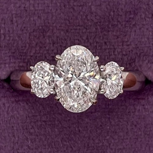 14k weißgold igi lab grown - weißgold,