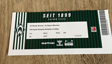 Sammlerticket SV Werder Bremen - FC Bayern München Ausdruck 18.08.2023 P@H