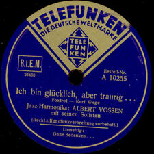 ALBERT VOSSEN Ich bin glücklich, aber traurig...   78rpm  Schellackplatte  S4860