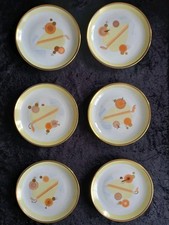 ART DECO  6 Teller 19cm um 1925 von Lucia Wünsche Lucifer Dresden Weimar