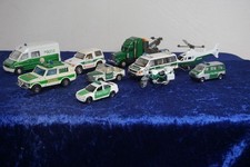 10 x Polizei Auto Land Rover Bus Truck Motorrad Helikopter Matchbox 80er 90er