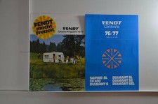 Fendt Wohnwagen Caravan Prospekt 1976/77 Saphir GF Diamant S SL SE SEL + Preise