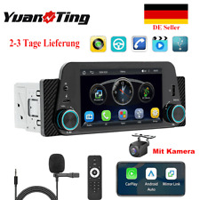 5" 1 Din Car Autoradio MP5-Player Kabelloses CarPlay Android AUTO NAVI Mit CAM