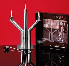 Öllampe Edelstahl gebürstet Kerze Lampenöl Öl Lampe Leuchter Docht Neu