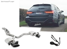 Milltek Sportauspuffanlage abVSD Audi RS6 C8 Typ 4K je 225x115mm schwarz