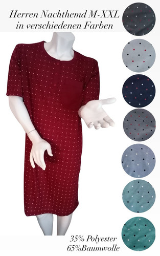Herren nachthemd nightwear - ,