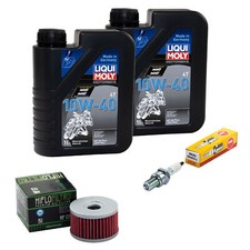 Inspektion Öl 2L Set für Suzuki DR 500 S DR500 DR 1981-1983 Ölfilter Zündkerze