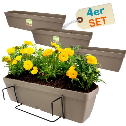4er set blumenkasten balkon - 4er,