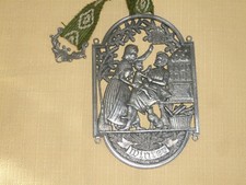 Reliefbild Zinn Hängedeko Wandbild  Winter  4 Jahreszeiten