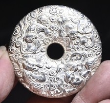 2" China Miao Silber Carving