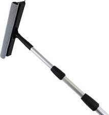 Pullach Hof Teleskopstange 8 Meter mit Fensterwischer Schwamm mit Netzüberzug 