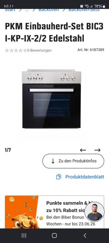 Welcome einbauherd ohne - welcome,