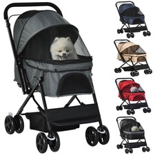 PawHut Hundebuggy Hundewagen für kleine Hunde Katzen Pet Stroller Oxford