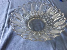 Schale Bohemia, Glasschale aus Böhmen, unbenützt im Originalkarton