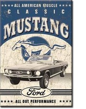 Ford Mustang 1965 Klassik USA Magnet Magnetschild