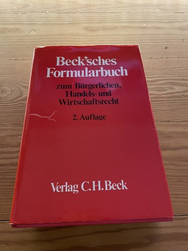 Beck sches formularbuch zum - beck'sches,