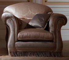 Luxus Sessel Polster Thron